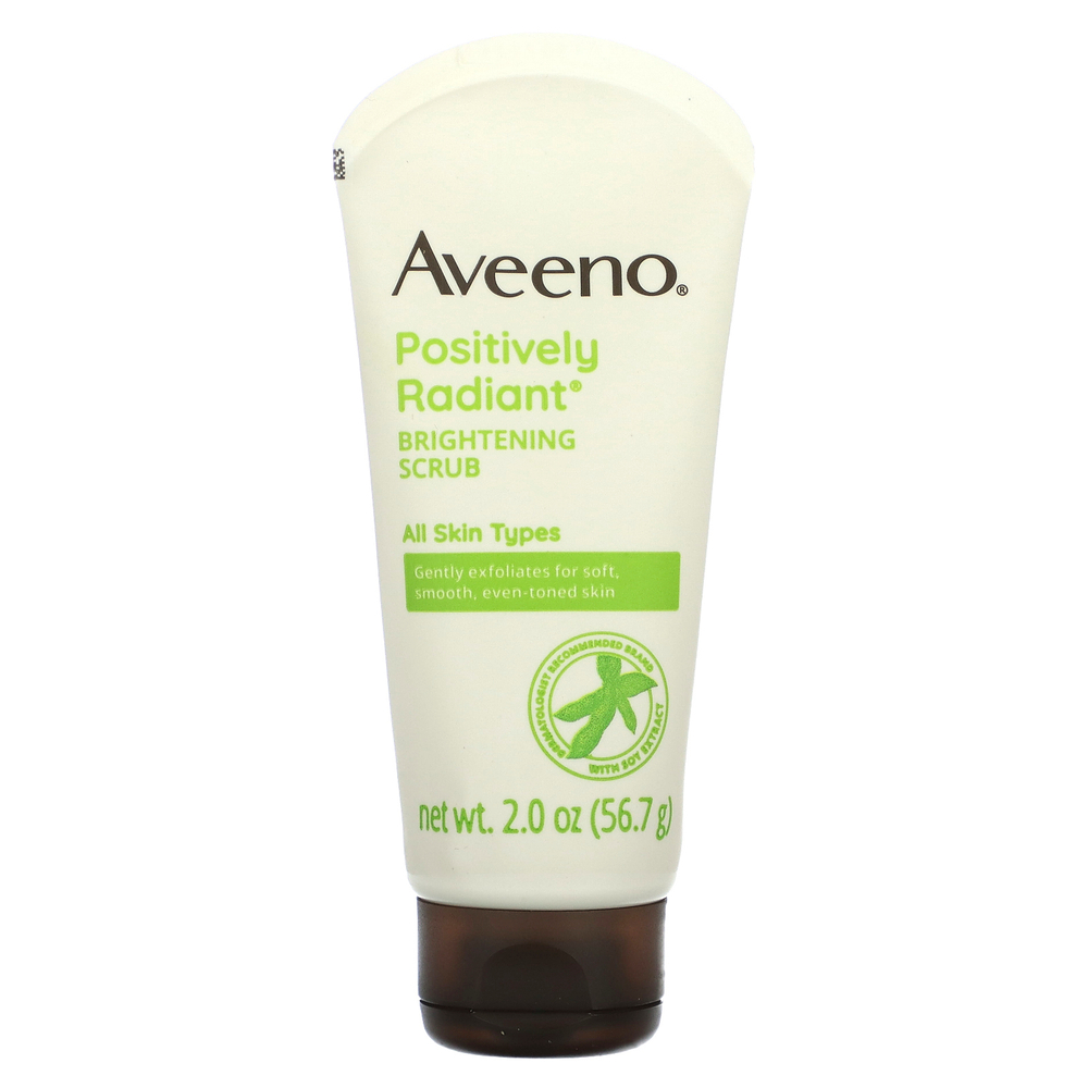 Aveeno, Active Naturals, Positively Radiant, осветляющий скраб для ежедневного применения, 56,7 г (2,0 унции)