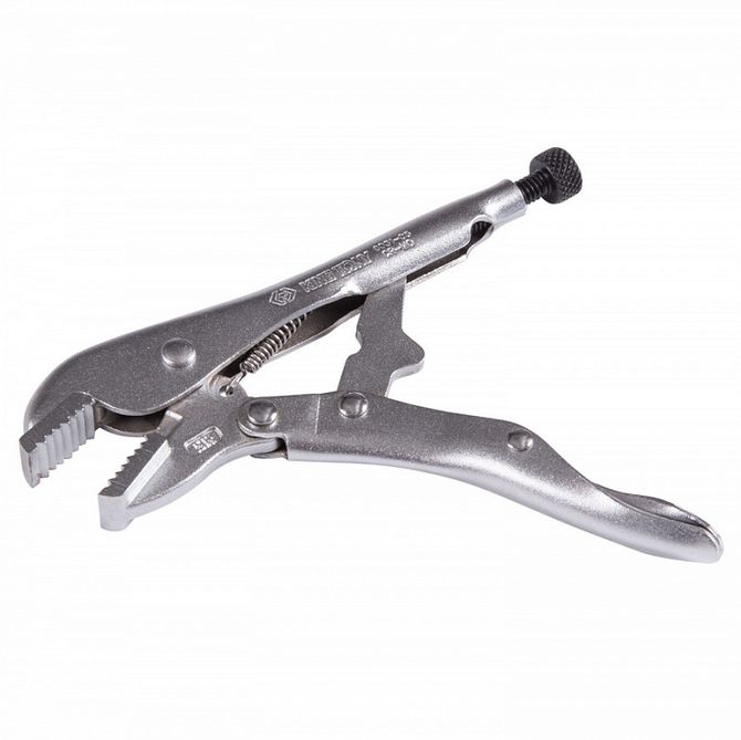 KING TONY (6031-05R) Зажим с фиксатором 140 мм, с прямыми губками