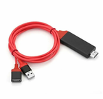 Кабель USB to HDTV cable 1m 1080p HD (красный)