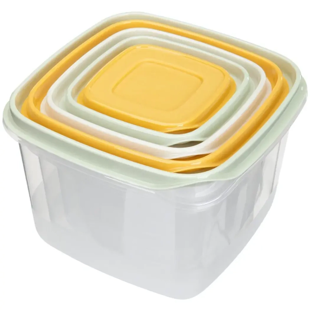 Набор контейнеров 5шт (0,12л+0,25л+0,45л+0,75л+1,2л) микс