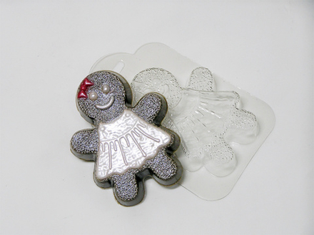 Пластиковая форма для шоколада "Пряничный человечек"