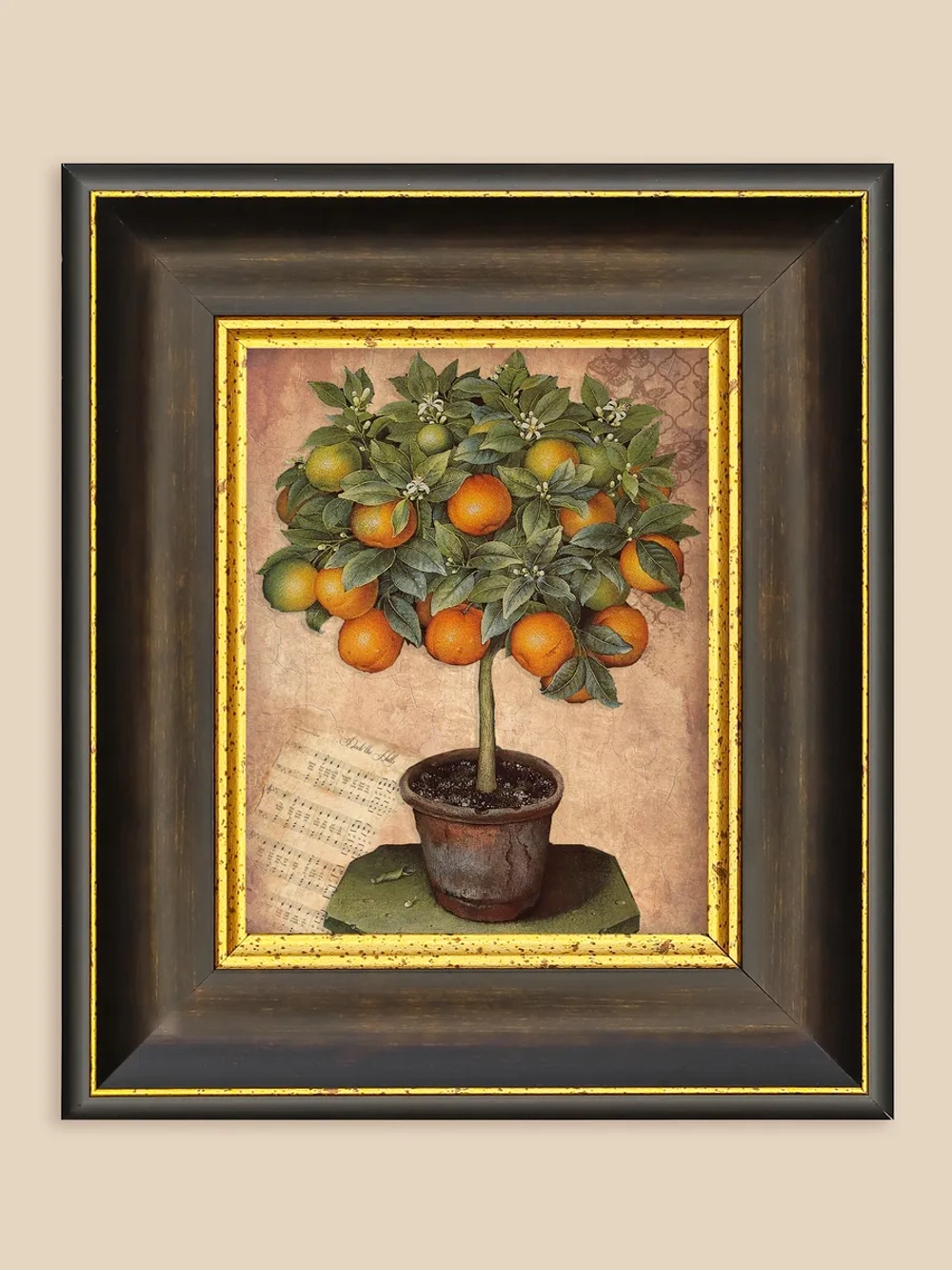 Картина настенная интерьерная в багетной раме 20*23 см