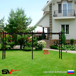 Уличная шведская стенка Sv Sport рукоход х 2 У53700 (Турник/Со спинкой)