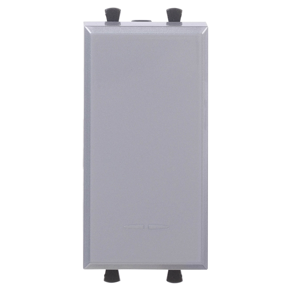 Выключатель модульный "Avanti", "Закаленная сталь", 1 модуль