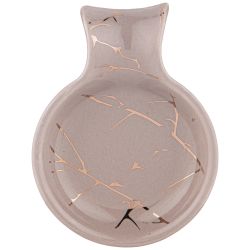 ПОДСТАВКА ПОД ЛОЖКУ КОЛЛЕКЦИЯ "ЗОЛОТОЙ МРАМОР" 15,5*11,7*2,6СМ