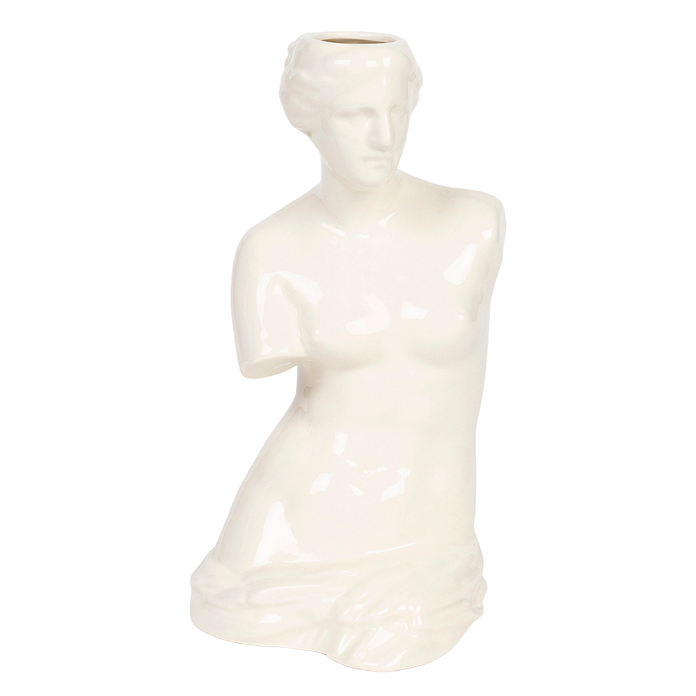 Ваза для цветов 31см Doiy Venus белая