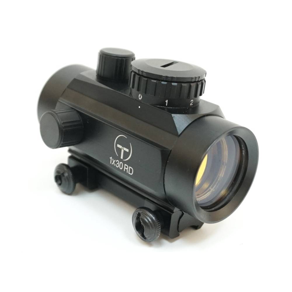 Коллиматорный прицел Тarget Optic 1х30 (закрытый, 1х, 2 МОА, точка красаня, ласточкин хвост)