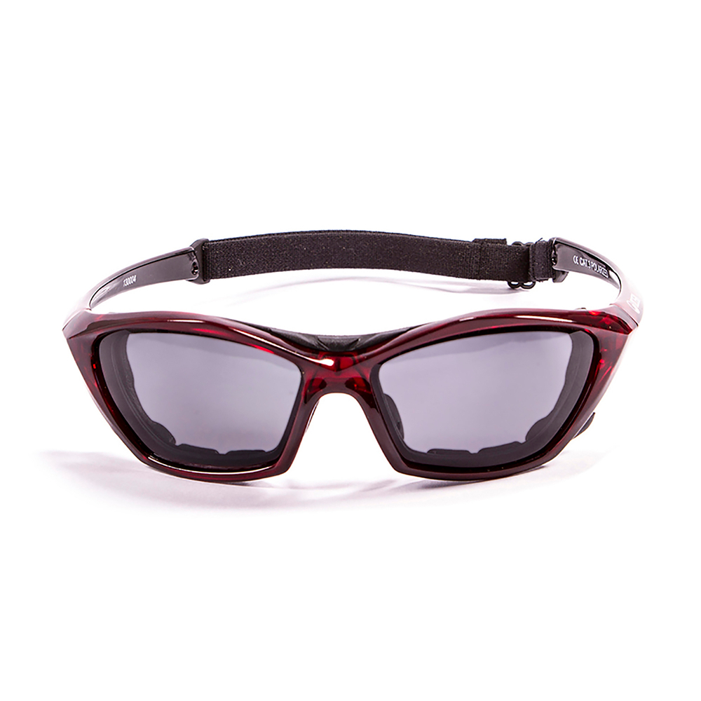 Спортивные очки OCEAN Lake Garda Transparent Red / Grey Polarized lenses