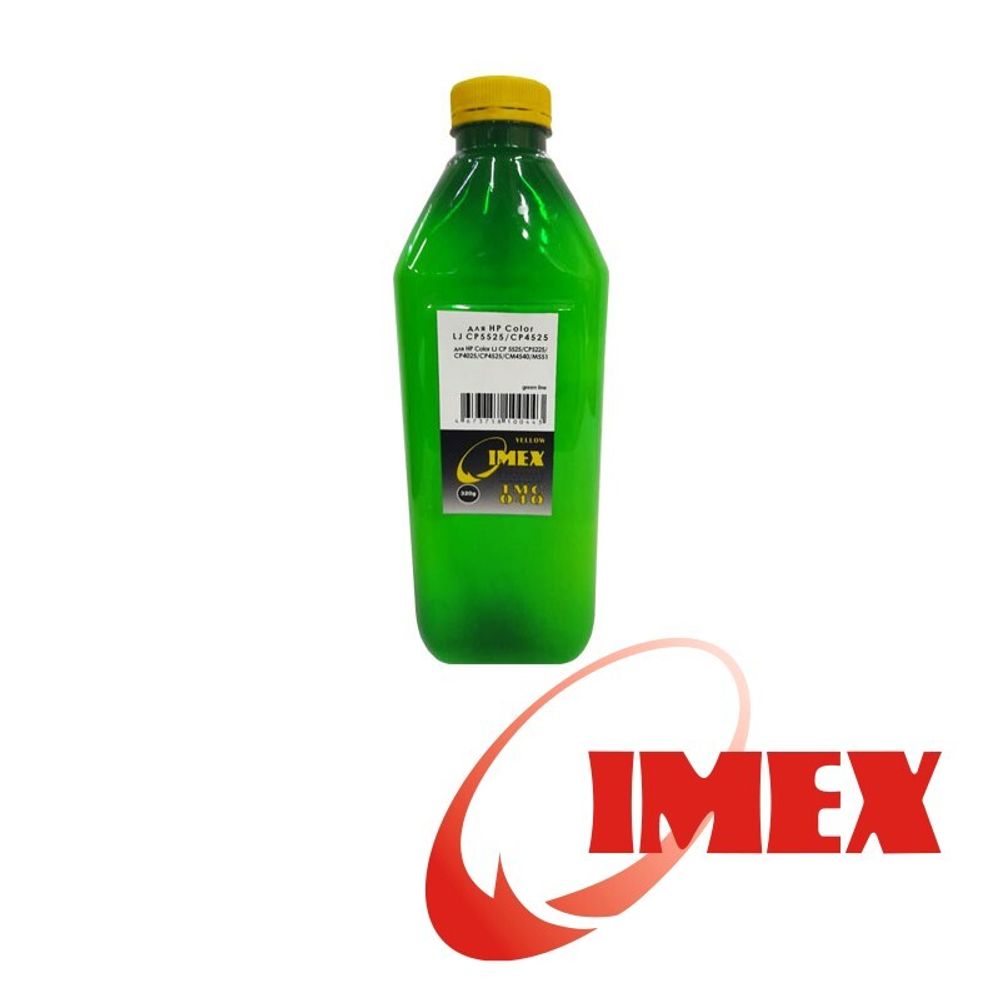 Тонер IMEX тип TMC040 для HP Color LJ CP 5525/5225/4025/4525/CM4540/M551 (320г, Polyester) желтый