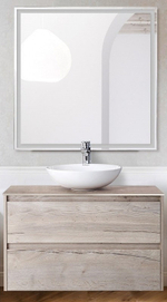 Тумба под раковину BelBagno Kraft 80 KRAFT-800-2C-SO-RGB подвесная Rovere Galifax Bianco
