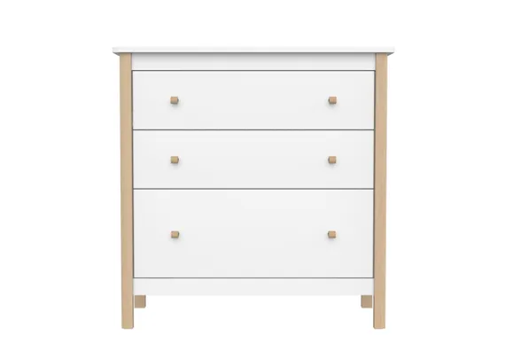 Комод Classic 3 ящика (белый)