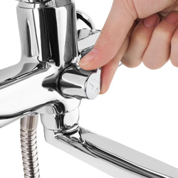 Смеситель для ванны с длинным изливом с керамическим дивертором Zodiac, IDDIS, ZODSBL2i10WA