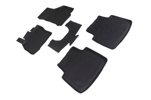 Резиновые коврики с высоким бортом для Skoda Superb III 2015-н.в., Seintex.87486