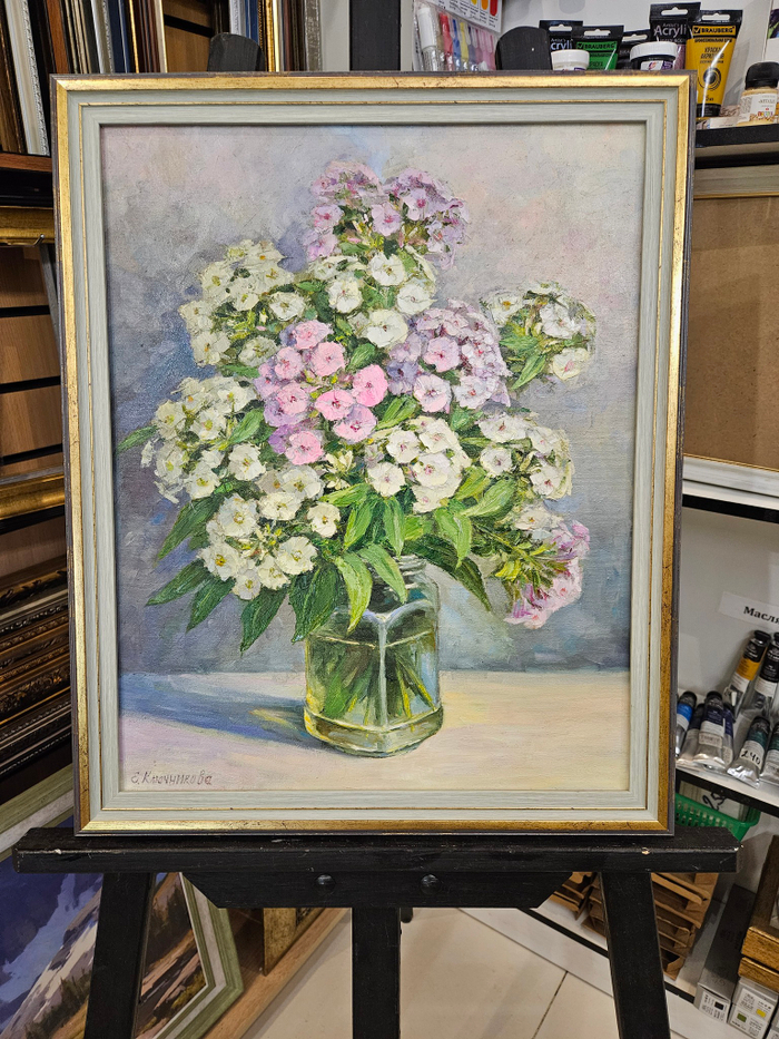 Картина "Флоксы" 40х50