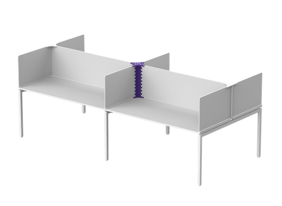 Опора центральная 20х20х60