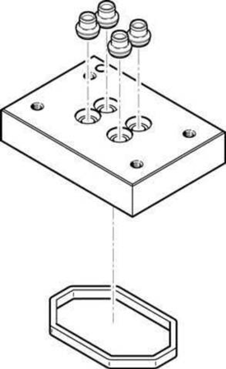 CPV10-VI-P2-M7-D Многоканальная пневматическая плита
