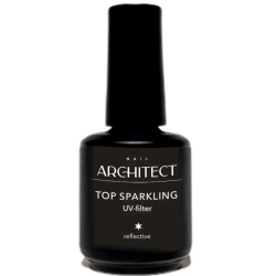 Nail ARCHITECT TOP SPARKLING Топ Спарклинг. Защитное покрытие для гель-лака с мелкими светоотражающими и голографическими частицами, 15 мл