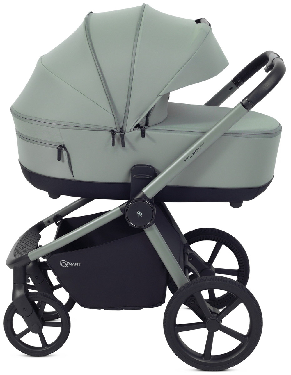 Детская коляска Rant Flex Therm Soft 3 в 1 с автокреслом Evomax Grey Forest Green