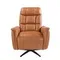 Поворотное кресло-реклайнер Angel Cerda 5117 из коричневой кожи