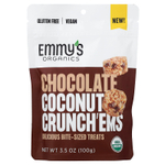 Emmy's Organic Cookies, Chocolate Coconut Crunch'ems, шоколадные батончики, 100 г (3,5 унции)