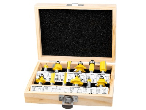 Набор фрез Кolner KМC 8/12 16,5х12,5х5см концевая 12 шт