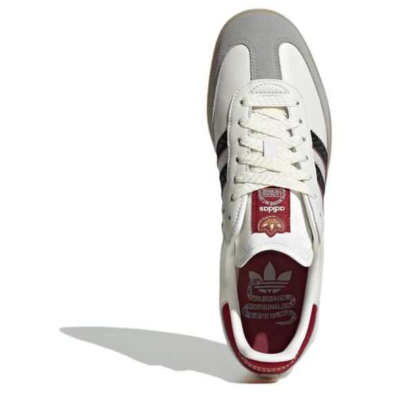 Кроссовки adidas originals Samba для скейтборда Низкие Белые кроссовки