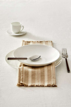 ZARA HOME ТОНКАЯ ФАРФОРОВАЯ ТАРЕЛКА С ЯМОЧКОЙ, БЕЛЫЙ