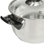 Кастрюля нерж, 2.9 л, с крыш, DNN1, SD-A19-18/SD-A19-6-18