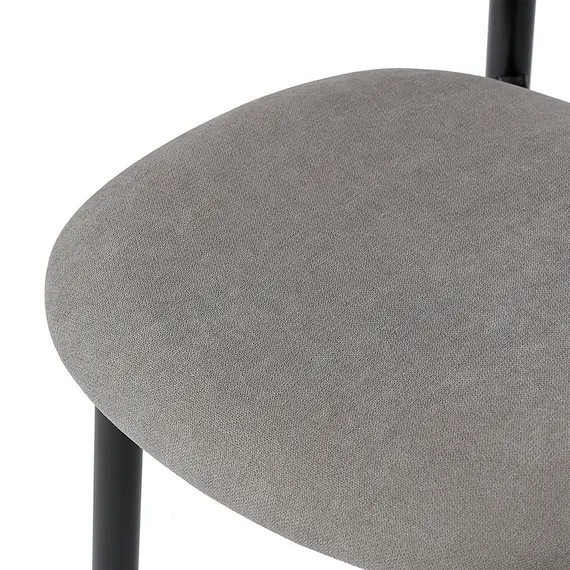 Стул Round, дымчато-серая рогожка