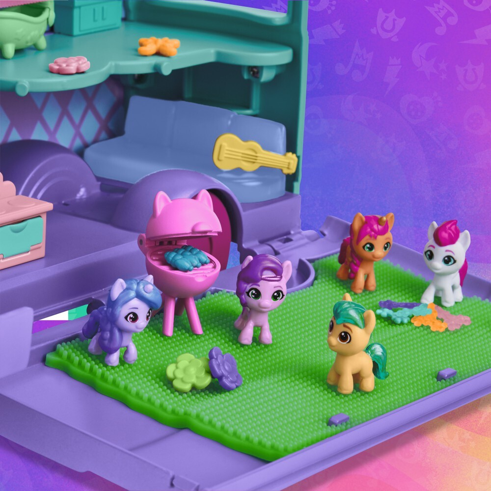My Little Pony - Мини мир Волшебный автобус пони набор + 5 фигурок F7650 / артикул   F7650  / GTIN 5010994199197