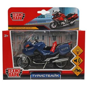Модель металл свет-звук ТУРИСТБАЙК 12,5 см, подв эл., в ассорт., кор. Технопарк