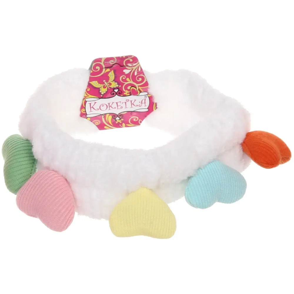 Повязка на голову «Кокетка - Сердечки», микс 6 цветов, 20*6см