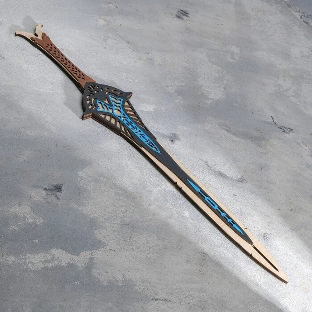 Сувенир деревянный "Эльфийский меч" 60х10 см
