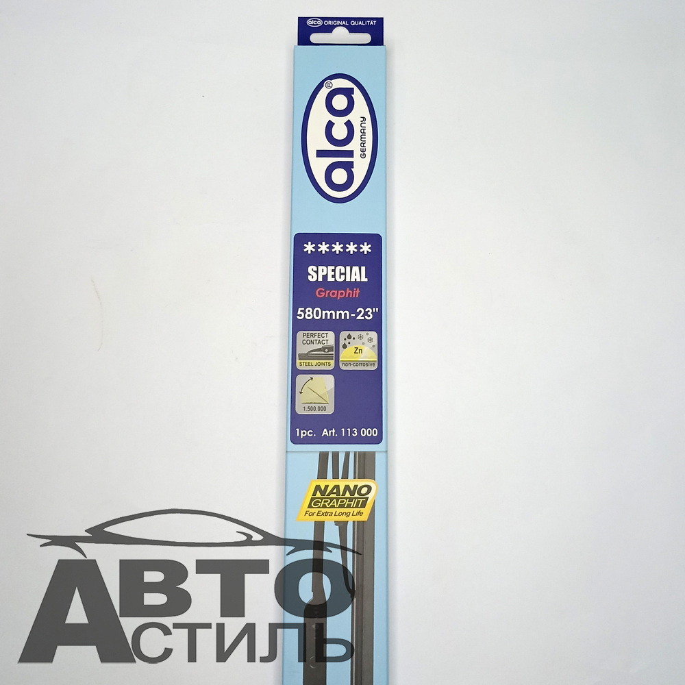 Щетка дворника 580мм  АЛКА Kontakt силикон/графит 150230