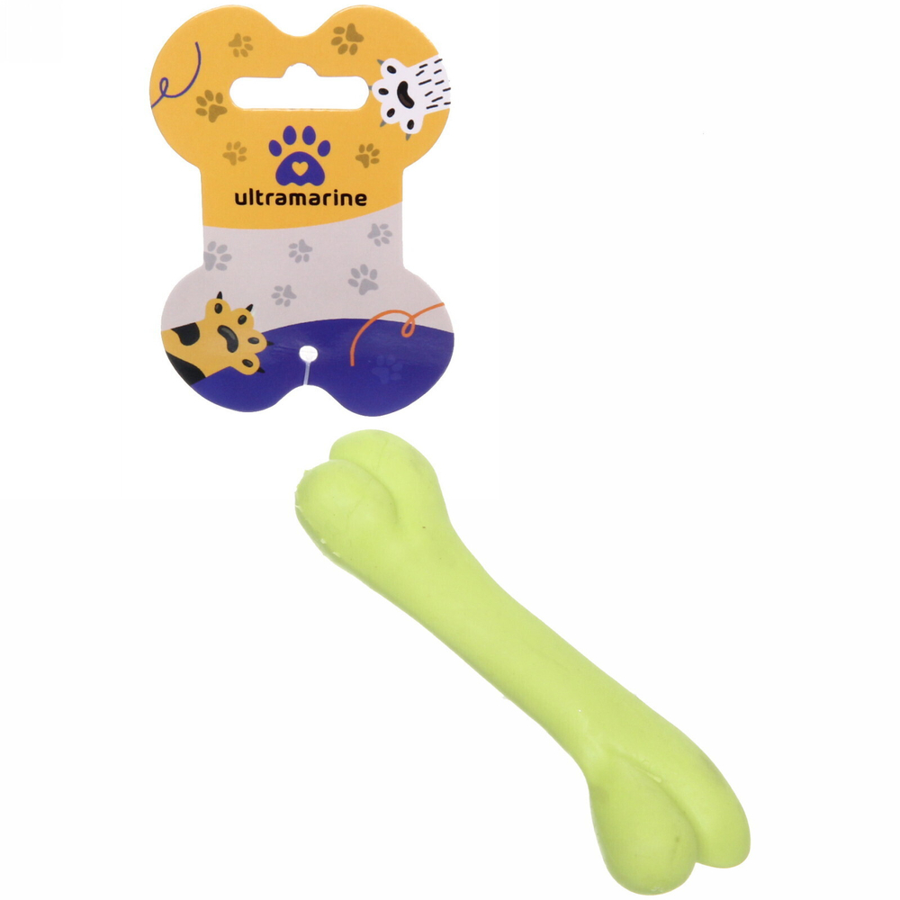 Игрушка для собаки «Bubble gum-Кость» 12,3см цвет зеленый Ultramarine