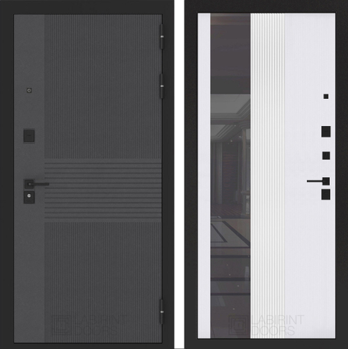 Бункер 05 - 32 белый рельеф софт с тонированным зеркалом