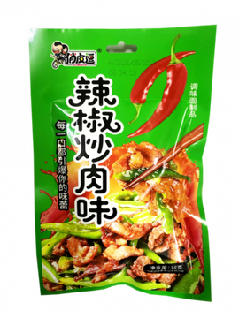 Соевый снек "Qlao Pi Dou" Тайский салат с мясом и перцом чили, 20г (Китай)