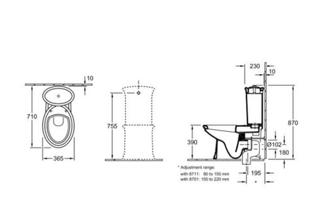 Унитаз напольный Villeroy &amp; Boch Amadea 769510R2