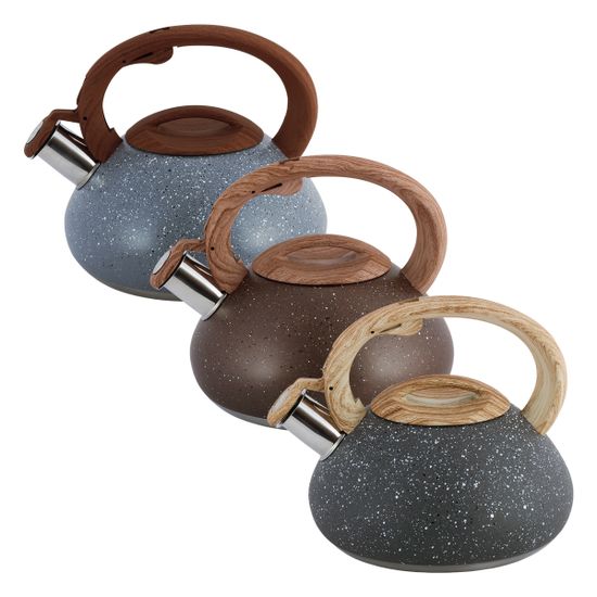 Чайник 2,5 л. из нержавеющей стали со свистком Kamille KM 0680