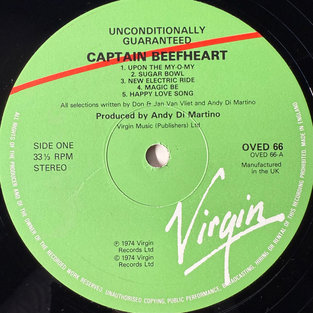 Captain Beefheart And The Magic Band ‎– Unconditionally Guaranteed (Англия 1998г.)
