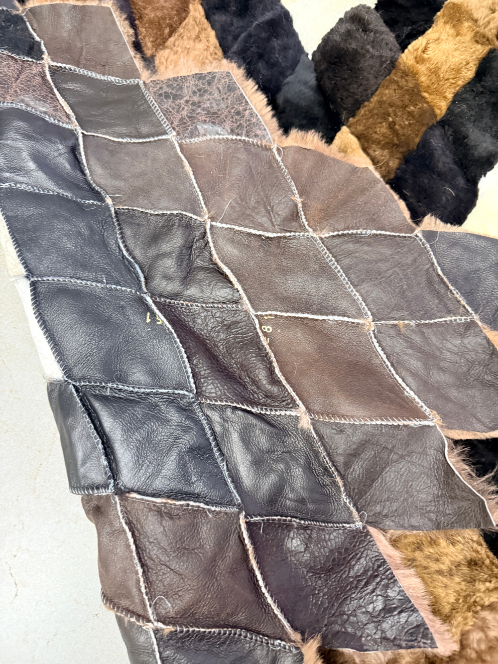 Меховой Коврик прикроватный накидка на кресло из овчины