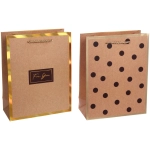 Пакет подарочный «В крафтовых тонах» 18*23*8 см