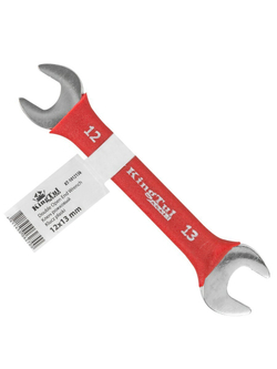 Ключ рожковый 12х13мм в прорезиненной оплетке KingTul kraft KT-101213k(321213)