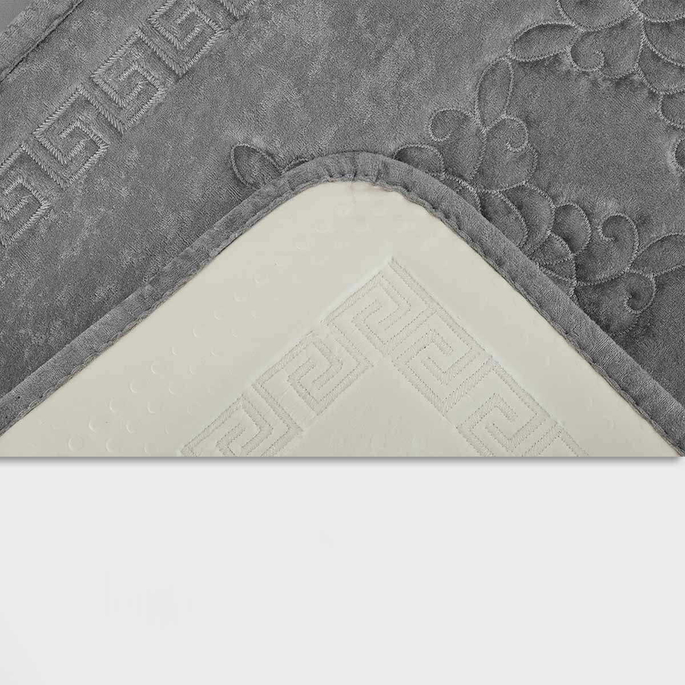 Коврик для ванной 50x80 Arya home Mathilda темно-серый