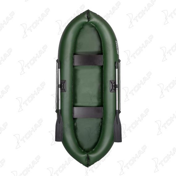 Лодка Боцман зеленая Тонар