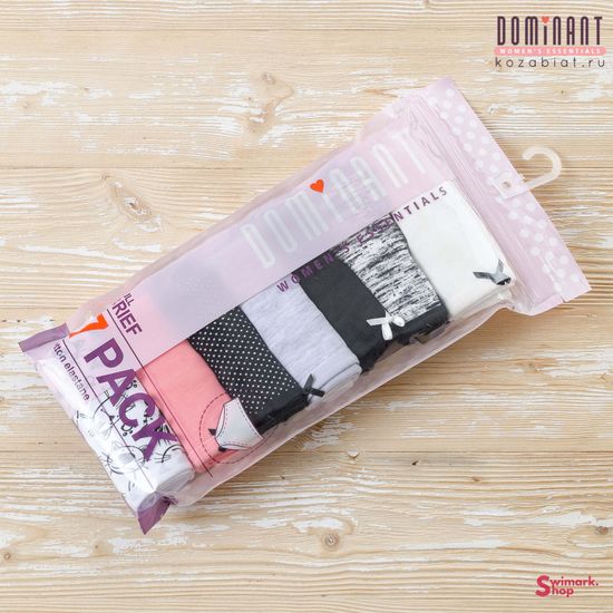 Трусики женские DOMINANT 57000-114, FULL BRIEF, 7 шт. в уп.