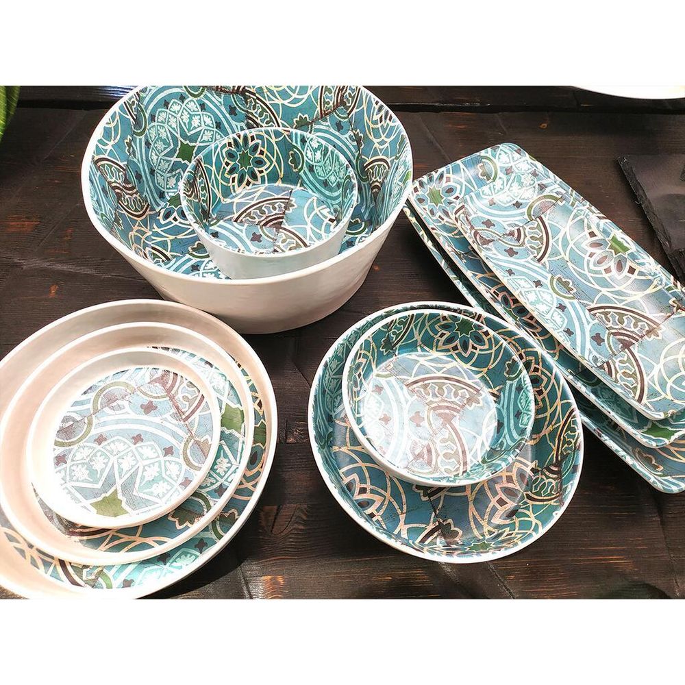 Блюдо 32,5*17,6*1,8 см прямоуг. Damask Blue пластик меламин P.L. Proff Cuisine