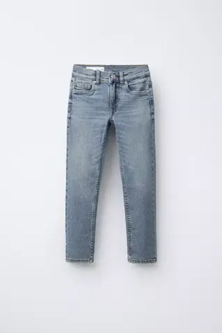 ZARA ДЖИНСЫ SKINNY, ГОЛУБОЙ
