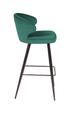 Стул барный Richard, бархат зеленый 19