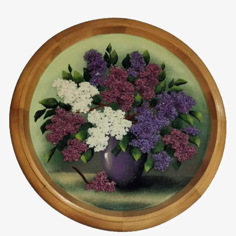 Панно "Букет 400" литопись, дерево